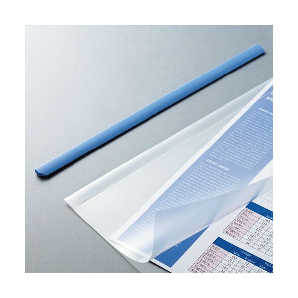 （まとめ） TANOSEE 再生レールホルダーA3ヨコ 20枚収容 青 1セット（30冊：10冊×3パック） 〔×5セット〕 【北海道・沖縄・離島配送不可】_2