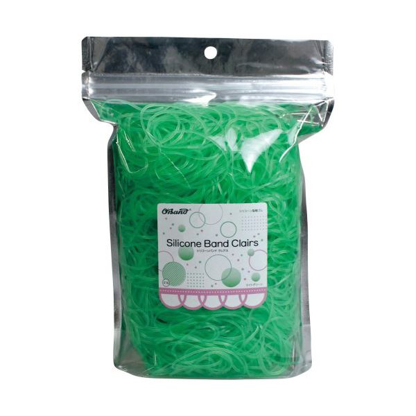 （まとめ）共和 オーバンド シリコーンバンドクレアス #16 内径38mm ライトグリーン 300g GGS-300-LG 1袋〔×5セット〕 【北海道・沖縄・離島配送不可】の通販は