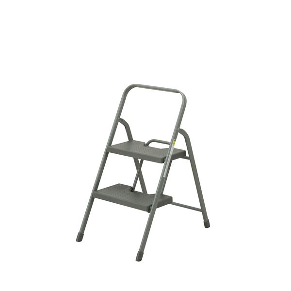 〔2個セット〕シービージャパン フォールディングステップ 2段 グレー 【北海道・沖縄・離島配送不可】の通販は脚立・はしご・作業台