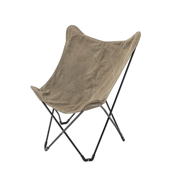 フォールディングチェア 約W73.5×D81×H98×SH41cm カーキ 完成品 【北海道・沖縄・離島配送不可】