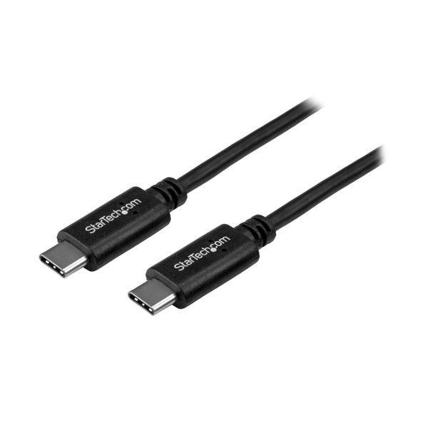 （まとめ） StarTech.com USB2.0ケーブル Type-C（オス）-Type-C（オス） 1m ブラック USB2CC1M1本 〔×3セット〕 【北海道・沖縄・離島配送不可】