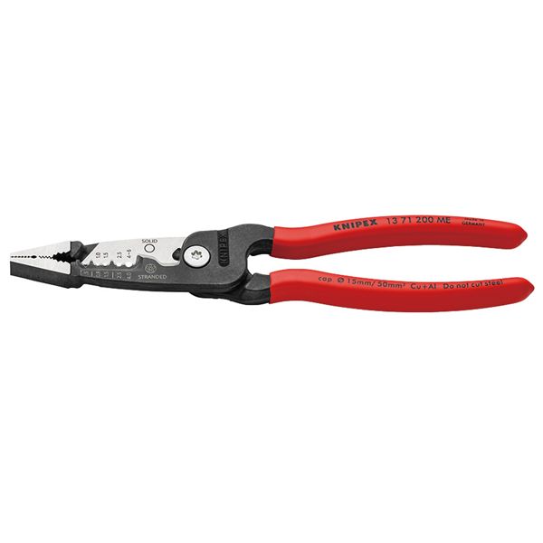 KNIPEX クニペックス ワイヤーストリッパー プラスチックコーティング メトリック サイズ200×46×14mm 1371-200ME 【北海道・沖縄・離島配送不可】