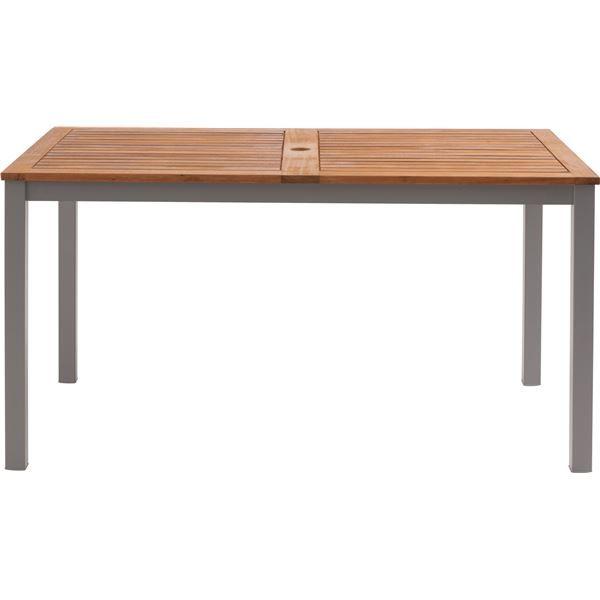 ダイニングテーブル 約幅140cm グレー 組立式の通販は