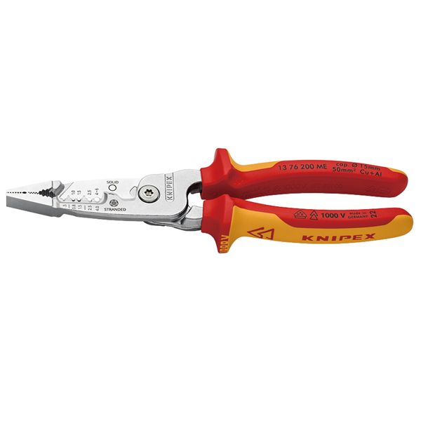 KNIPEX クニペックス ワイヤーストリッパー プラスチックコーティング メトリック サイズ200×60×28mm 1376-200ME 【北海道・沖縄・離島配送不可】