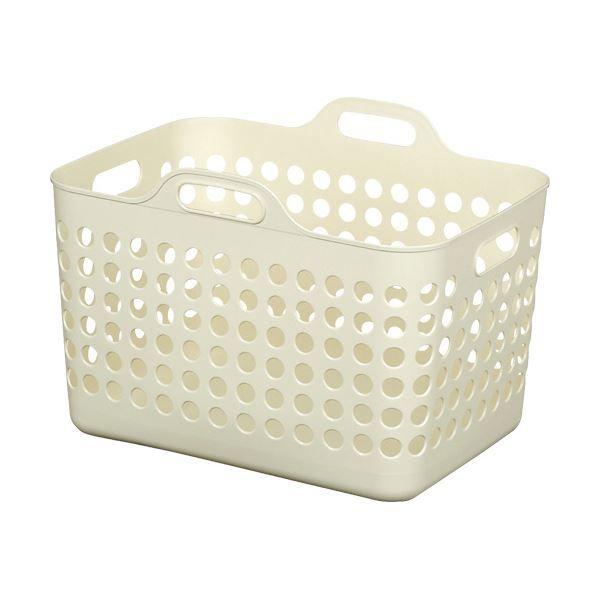 （まとめ） ヒマラヤ化学ポピンズバスケット 角型 M アイボリー NO1571IV 1個 〔×5セット〕の通販は