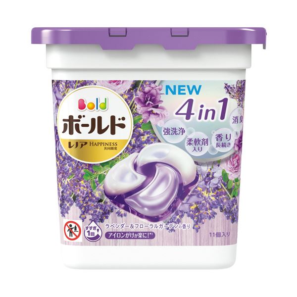 (まとめ）P＆G ボールド ジェルボール4D ラベンダー＆フローラルガーデンの香り 本体 1パック（11個）〔×10セット〕の通販は 7,714円
