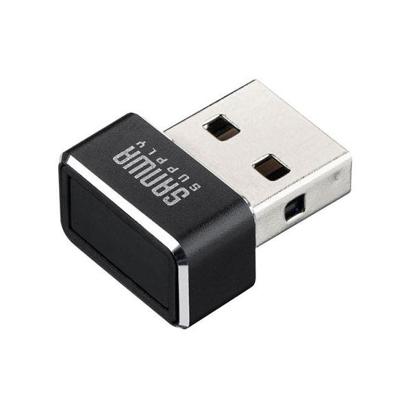 サンワサプライ USB指紋認証リーダー MoC搭載・Windows Hello対応 ブラック FP-RD5 【北海道・沖縄・離島配送不可】