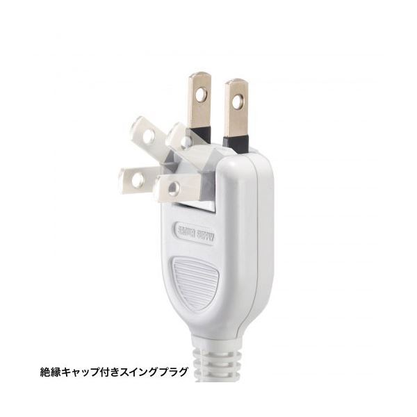 サンワサプライ USB充電機能付きタップ 10個口 ホワイト 2m TAP-SP2110NUC-2W 【北海道・沖縄・離島配送不可】_5