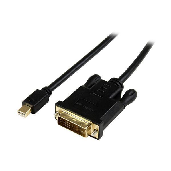 （まとめ） StarTech.com Mini DisplayPort-DVI変換アクティブアダプタケーブル ブラック 91cm オス／オス1920×1200 MDP2DVIMM3BS 1本 〔×3セット〕 【北海道・沖縄・離島配送不可】