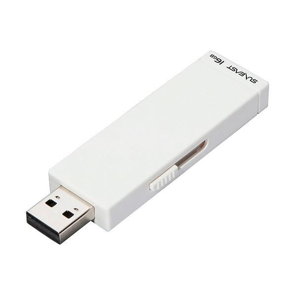 （まとめ） 旭東エレクトロニクス SUNEAST USB2.0フラッシュメモリ 16GB ホワイト SE-USB2.0-016GBST11個 〔×5セット〕