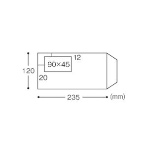 TANOSEE 窓付封筒 ワンタッチテープ付 長3 70g/m2 クラフト 業務用パック 1箱(1000枚) 【北海道・沖縄・離島配送不可】_2