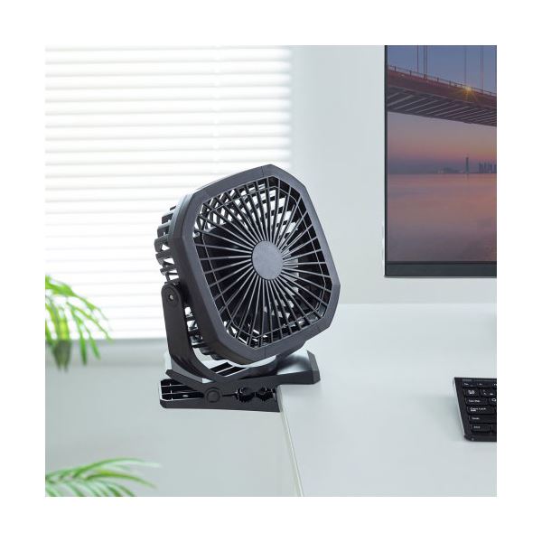 サンワサプライ USB扇風機 バッテリー充電式 FAN-USB1BK 【北海道・沖縄・離島配送不可】_3