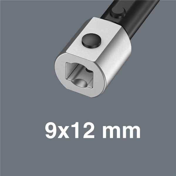 WERA ヴェラ 差込9X12mm ジョイント用 ラチェット スパナヘッド サイズ3/8"DR 078636 工具 ツール DIY 作業工具 道具 【北海道・沖縄・離島配送不可】_1