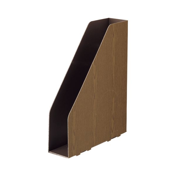 （まとめ） TANOSEE ボックス席整理保存用具（WOODY） A4か細いタテ 背幅65粍 赤銅色 1仕かける（15冊：3冊×5風呂敷き包み） 〔×2仕かける〕 【北海道・沖縄・離島送りとどける不可】