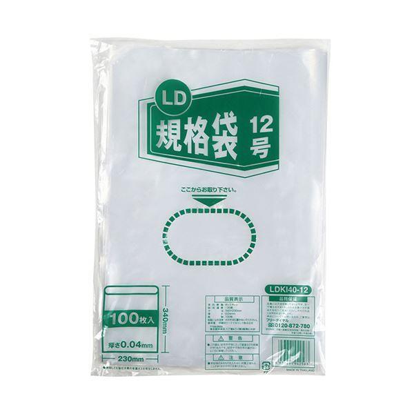 （まとめ） 伊藤忠リーテイルリンク LD規格袋 12号 0.04mm LDKI40-12 1パック（100枚） 〔×5セット〕 4,780円