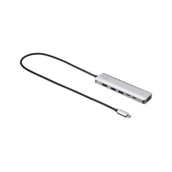 サンワサプライ 8K対応 USB Type-C ドッキングステーション シルバー USB-DKM9S 【北海道・沖縄・離島配送不可】