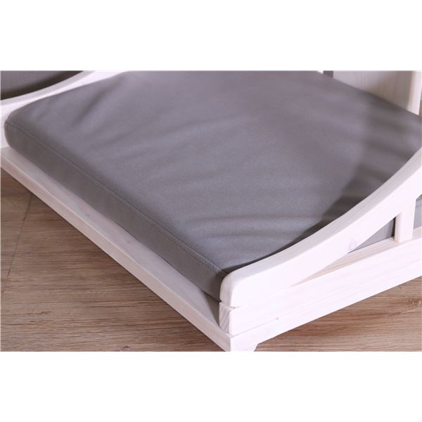 ペットベッド M 約幅67.5cm ホワイト 木製 ペット用品 ペットグッズ 犬用品 猫用品 組立品 【北海道・沖縄・離島配送不可】_2