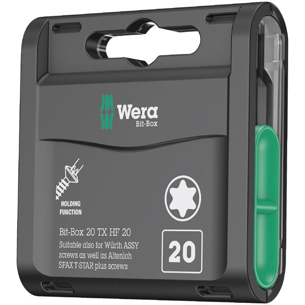 WERA ヴェラ 20本組 差込6.35mm ビットボックス サイズTX20 057777 工具 ツール DIY 作業工具 道具 【北海道・沖縄・離島配送不可】
