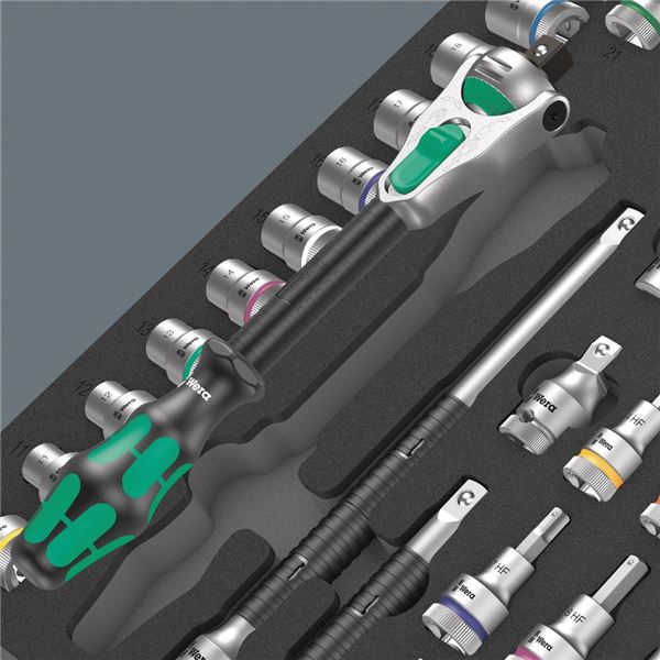 WERA ヴェラ 31点組 1/2DR ラチェットレンチ Zyklop Speed ソケットアタッチメント セット フォームインサート付 150112 工具 【北海道・沖縄・離島配送不可】_2