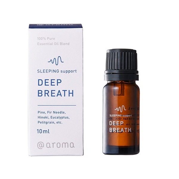アットアロマ エッセンシャルオイル 2本セット SLEEPING support ディープブレス 10mlの通販は