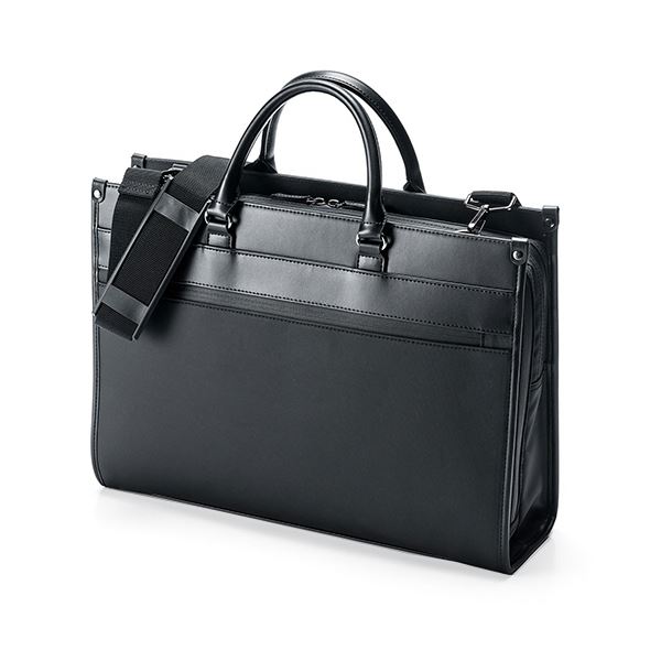 サンワダイレクト ビジネスバッグ(15.6型対応・ダブルファスナー・大容量・耐水・2WAYショルダー・A4収納) 200-BAG124WP1個 【北海道・沖縄・離島配送不可】