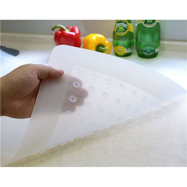 キッチンカウンター 保護マット 超特大 約80×60cm 半透明 食洗機可 耐熱温度180℃ シリコーンゴム 食品衛生法適合品 キッチン 【北海道・沖縄・離島配送不可】_1