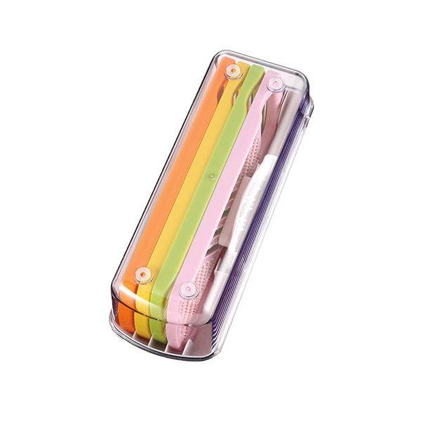 〔6点×5セット〕 ベジスラ ヨコ置き調理器(千切り・ツマ切り・スライス・おろし・安全ホルダー・収納ケース) YVS-203X5 【北海道・沖縄・離島配送不可】_2