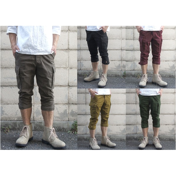 山岳猟兵用登山パンツ ドイツ連邦国軍 モルスキン七分丈後染め P S036YD オリーブ グレー Gr6 〔 レプリカ 〕の通販は