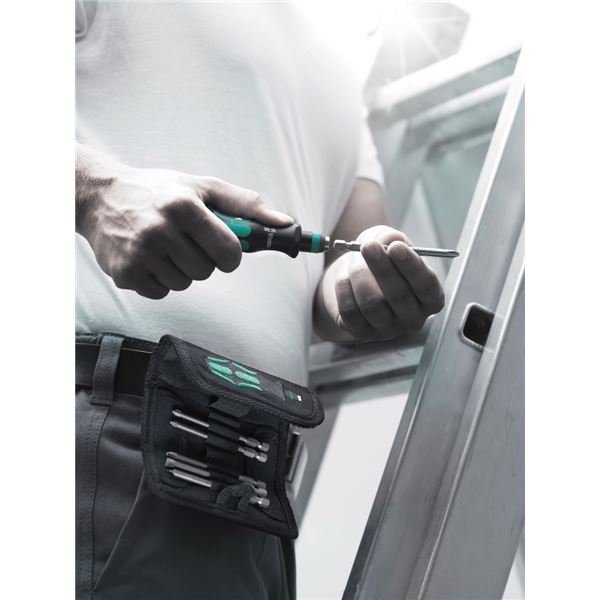 WERA ヴェラ 7点組 差込6.35粍 Kraftform 差替え式 １番ウッド ビット仕かける 059298 物の具 物の具 DIY 御勤め物の具 御先棒 【北海道・沖縄・離島送りとどける不可】