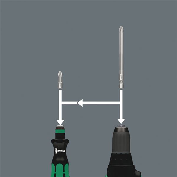 WERA ヴェラ 7点組 差込6.35粍 Kraftform 差替え式 １番ウッド ビット仕かける 059298 物の具 物の具 DIY 御勤め物の具 御先棒 【北海道・沖縄・離島送りとどける不可】