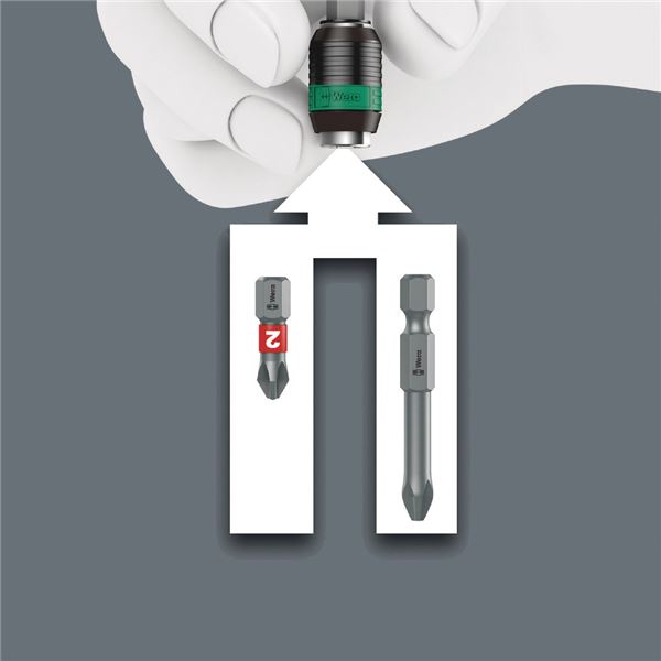 WERA ヴェラ 7点組 差込6.35粍 Kraftform 差替え式 １番ウッド ビット仕かける 059298 物の具 物の具 DIY 御勤め物の具 御先棒 【北海道・沖縄・離島送りとどける不可】
