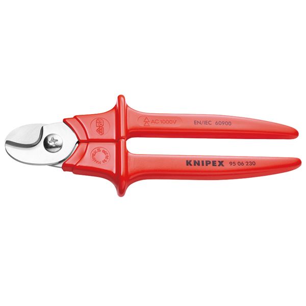 KNIPEX クニペックス 1000V絶縁ケーブルカッター 全長230mm パック入 9506-230SB 【北海道・沖縄・離島配送不可】