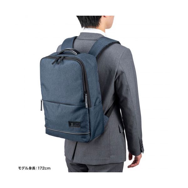 サンワサプライ カジュアルPCバックパック ネイビー BAG-BP17NV 【北海道・沖縄・離島配送不可】_5