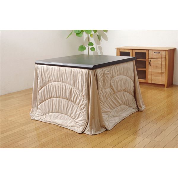 洗える こたつ布団 長方形 ダイニング用 『フィーラ ハイタイプ』 ベージュ 225×250cm 【北海道・沖縄・離島配送不可】