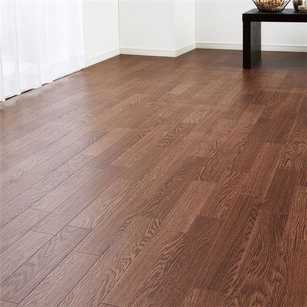 防水撥水抗菌フローリング調 クッションフロア 江戸間8畳 ダークオーク 【北海道・沖縄・離島配送不可】