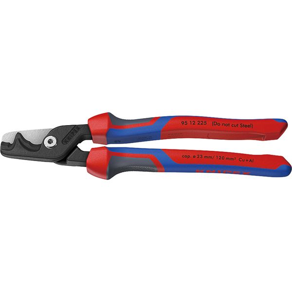 KNIPEX クニペックス ケーブルカッター（3Kグリップ） ステップカットXL 3コンポーネント 全長225mm 9512-225 【北海道・沖縄・離島配送不可】