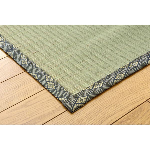 純国産/日本製 糸引織 い草上敷 『湯沢』 本間6畳（約286×382cm） 【北海道・沖縄・離島配送不可】_1