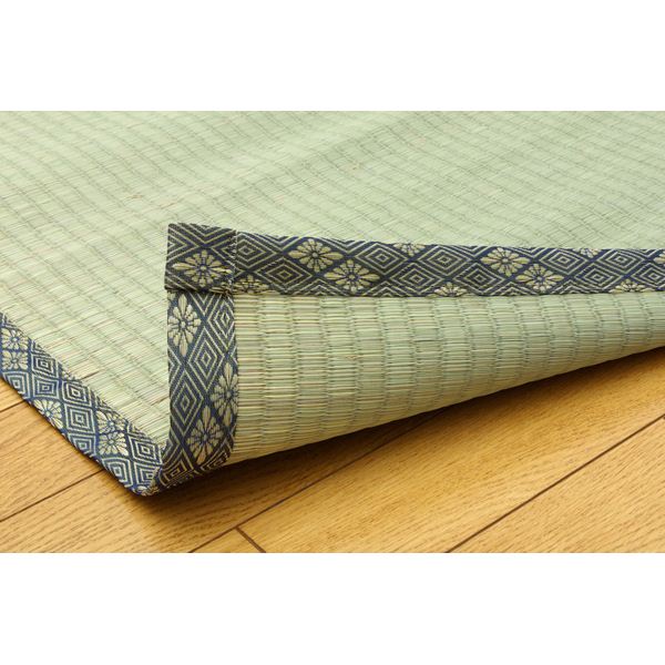 純国産/日本製 糸引織 い草上敷 『湯沢』 本間6畳（約286×382cm） 【北海道・沖縄・離島配送不可】_3