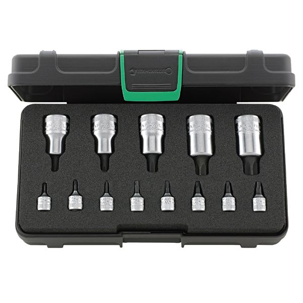 STAHLWILLE スタビレー 13点入 1/4SQ・1/2SQ ヘクスローブソケットセット ケース付 54TX/44KTX/13 工具 ツール DIY 作業工具 【北海道・沖縄・離島配送不可】
