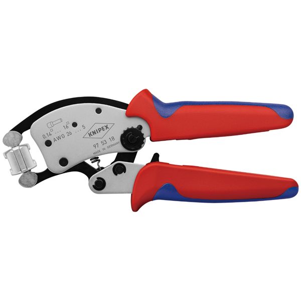 KNIPEX クニペックス フェルール用圧着プライヤー ツイスター16 コンフォート 全長200mm パック入 9753-18SB 工具 ツール DIY 【北海道・沖縄・離島配送不可】