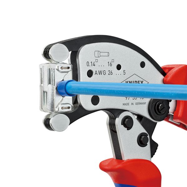 KNIPEX クニペックス フェルール用圧着プライヤー ツイスター16 コンフォート 全長200mm パック入 9753-18SB 工具 ツール DIY 【北海道・沖縄・離島配送不可】_3
