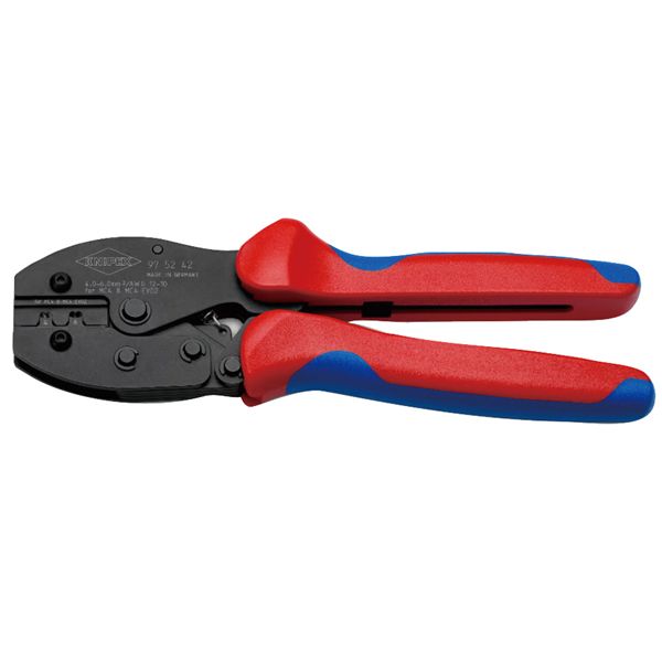 KNIPEX クニペックス 圧着プライヤー MC4/MC4EVO AWG12/10 コンフォート サイズ220×63×23mm パック入 9752-42SB 工具 ツール 【北海道・沖縄・離島配送不可】
