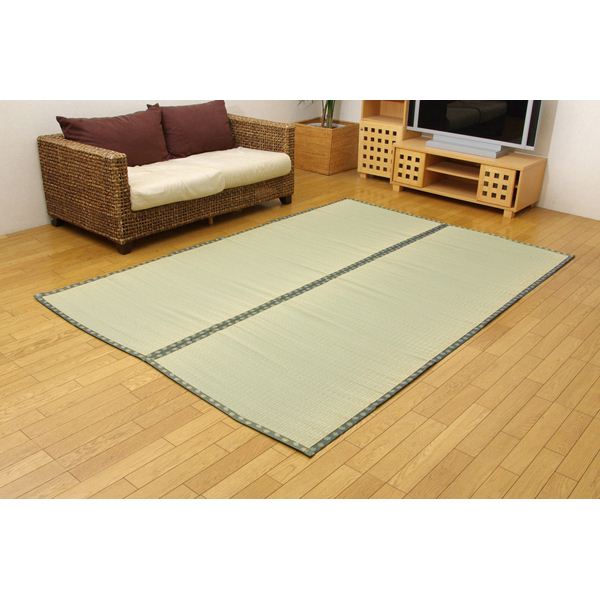 純国産/日本製 双目織 い草上敷 『松』 江戸間4.5畳（約261×261cm）の通販は