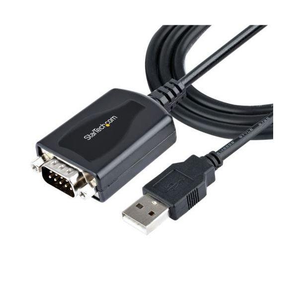 StarTech.com USB-RS232Cシリアル変換ケーブル 91cm ブラック 1P3FPC-USB-SERIAL1本 【北海道・沖縄・離島配送不可】