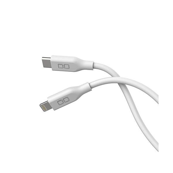 （まとめ） CIO シリコンケーブル CtoL 2m ホワイト CIO-SL30000-CL2-WH 1本 〔×2セット〕 【北海道・沖縄・離島配送不可】