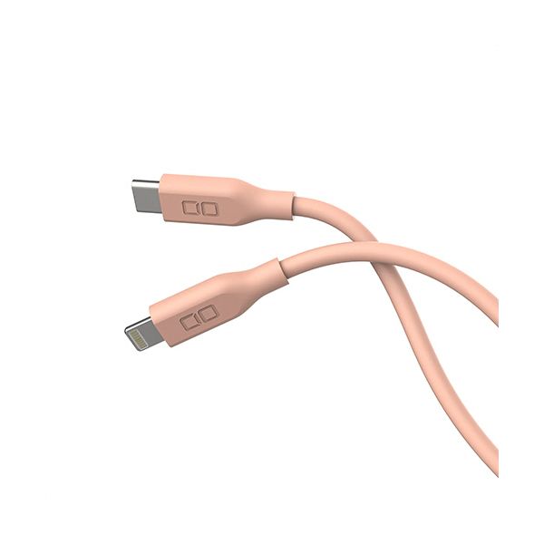 （まとめ） CIO シリコンケーブル CtoL 2m ピンク CIO-SL30000-CL2-PK 1本 〔×2セット〕 【北海道・沖縄・離島配送不可】