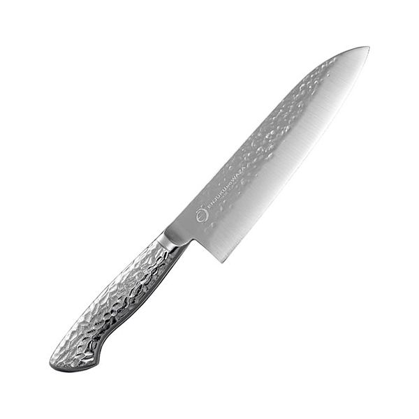 よこやま 燕熟の技 オールステンレス槌目三徳包丁(刃渡り18cm) EJRK-3000 【北海道・沖縄・離島配送不可】