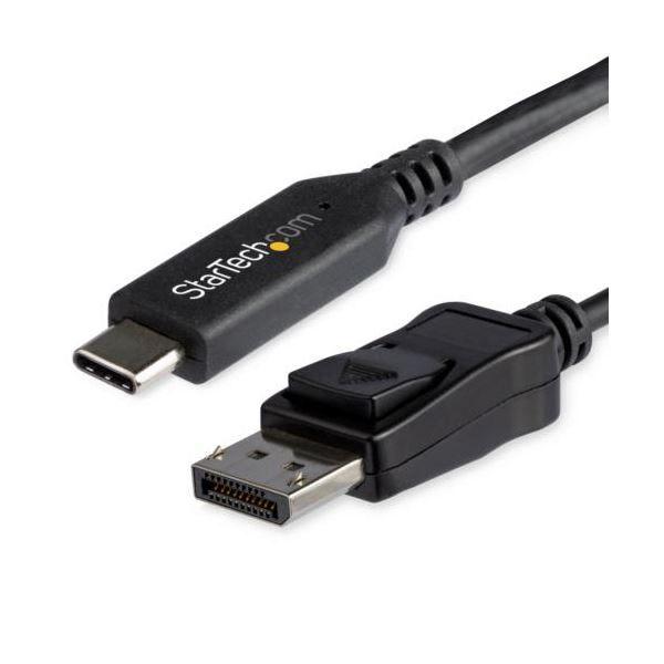 StarTech.com USB TypeC-DisplayPort 1.4変換ケーブル 1.8m ブラック CDP2DP146B1本 【北海道・沖縄・離島配送不可】