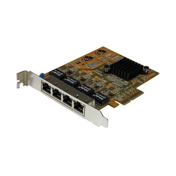 StarTech.com ギガビットイーサネット4ポート増設PCI Express対応ネットワークLANアダプタカードST1000SPEX43 1個 【北海道・沖縄・離島配送不可】