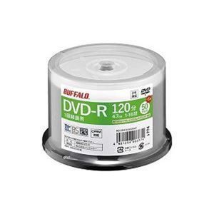 〔まとめ〕BUFFALO 録画用DVD-R 53枚 RO-DR47V-055PWZ〔×3セット〕